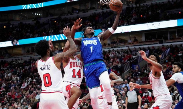  唐斯内外开花高效森林狼双加时力克公牛队  